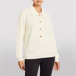 Lisa Yang Ashley Ivory Cashmere Polo, small (size 1), perfect condition